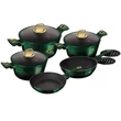 Kép 8/10 - Berlinger Haus Smaragdzöld 10 részes edénykészlet (BH-6065)
