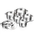 Kép 3/5 - Blaumann Gourmet Line Jumbo 12 részes rozsdamentes acél edénykészlet (BL-1031)