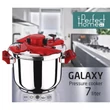 Kép 4/5 - Galaxy Rozsdamentes Acél Turbó Kukta 7L-Lázár Chef (LC-50143)