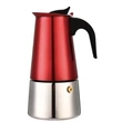 Kép 1/2 - Metal Red Indukciós Kotyogós Kávéfőző 6 sz. INOX (16665)   