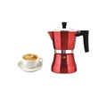 Kép 1/3 - Metal Red 3 sz. Indukciós Kotyogós Kávéfőző (16687)   