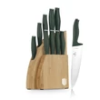 Kép 2/5 - Berlinger Haus Matte Green 10 részes Késkészlet bambusz állvánnyal (BH-3123)