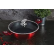 Kép 3/6 - Berlinger Haus Burgundy Metallic Line Indukciós alacsony lábas fedővel 32cm-es (BH-1264)