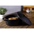 Kép 3/7 - Berlinger Haus Black Rose Öntöttvas ovális lábas fedővel 32 cm-es (BH-6518)