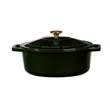 Kép 7/9 - Berlinger Haus Smaragdzöld Öntöttvas ovális lábas fedővel 30 cm-es (BH-6505)