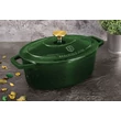 Kép 1/9 - Berlinger Haus Smaragdzöld Öntöttvas ovális lábas fedővel 30 cm-es (BH-6505)