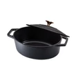 Kép 5/7 - Berlinger Haus Black Rose Öntöttvas ovális lábas fedővel 32 cm-es (BH-6518)