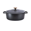 Kép 6/7 - Berlinger Haus Black Rose Öntöttvas ovális lábas fedővel 32 cm-es (BH-6518)