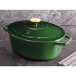 Kép 6/6 - Berlinger Haus Smaragdzöld Öntöttvas ovális lábas fedővel 32 cm-es (BH-6520)
