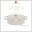 Kép 7/7 - Berlinger Haus Sahara Öntöttvas alacsony lábas fedővel 26 cm-es (BH-6530)