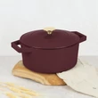 Kép 2/6 - Berlinger Haus Leonardo Öntöttvas lábas fedővel 24 cm-es (BH-6542)