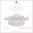 Kép 2/10 - Berlinger Haus Sahara TitánPro bevonatú Alacsony Lábas fedővel 28 cm-es (BH-7785) 