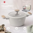 Kép 3/8 - Berlinger Haus Sahara Nordic TitánPro bevonatú Lábas fedővel 20 cm-es (BH-8319) 