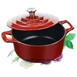 Kép 1/7 - La Cuisine Berry öntöttvas lábas fedővel 26 cm-es (432026)