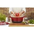 Kép 6/9 - La Cuisine Red öntöttvas lábas fedővel 26 cm-es (432018)