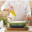 Kép 6/8 - La Cuisine Green öntöttvas alacsony lábas fedővel 28 cm-es (432023)