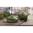 Kép 7/8 - La Cuisine Green öntöttvas alacsony lábas fedővel 28 cm-es (432023)