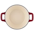 Kép 4/9 - La Cuisine Red öntöttvas lábas fedővel 26 cm-es (432018)