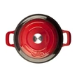 Kép 5/9 - La Cuisine Red öntöttvas lábas fedővel 26 cm-es (432018)