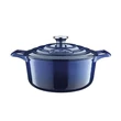 Kép 5/6 - La Cuisine Blue öntöttvas lábas fedővel 26 cm-es (432017)