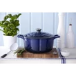 Kép 6/6 - La Cuisine Blue öntöttvas lábas fedővel 26 cm-es (432017)