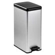 Kép 1/4 - CURVER SLIM fémhatású pedálos szemetes 40L (CU-976)