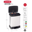 Kép 2/6 - CURVER SZELEKTÍV fémhatású pedálos szemetes 10L+18L (CU-981)