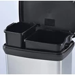 Kép 6/6 - CURVER SZELEKTÍV fémhatású pedálos szemetes 10L+18L (CU-981)