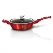 Kép 2/4 - Berlinger Haus Burgundy Metallic Indukciós serpenyő fedővel 28 cm-es (BH-1260)