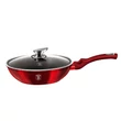 Kép 3/9 - Berlinger Haus Burgundy Wok Fedővel 28 cm-es (BH-1265)