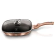 Kép 3/6 - Berlinger Haus Rose Gold indukciós grill serpenyő fedővel 28 cm-es (BH-1610)