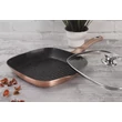 Kép 5/6 - Berlinger Haus Rose Gold indukciós grill serpenyő fedővel 28 cm-es (BH-1610)