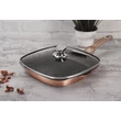 Kép 6/6 - Berlinger Haus Rose Gold indukciós grill serpenyő fedővel 28 cm-es (BH-1610)