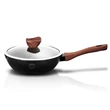 Kép 3/6 - Berlinger Haus Ebony Rosewood indukciós serpenyő fedővel 24cm-es (BH-1718)