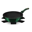 Kép 1/7 - Berlinger Haus Smaragdzöld Wok 28 cm-es (BH-6053)