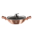 Kép 2/5 - Berlinger Haus Rose Gold Wok fedővel 30 cm-es (BH-7100)