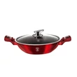Kép 3/4 - Berlinger Haus Burgundy Wok fedővel 30 cm-es (BH-7110)