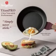 Kép 4/9 - Berlinger Haus Leonardo Nordic TitánPro bevonatú Serpenyő 20 cm-es (BH-8288)