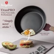 Kép 4/9 - Berlinger Haus Leonardo Nordic TitánPro bevonatú Serpenyő 24 cm-es (BH-8289)
