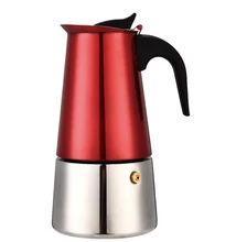 Metal Red Indukciós Kotyogós Kávéfőző 6 sz. INOX (16665)   