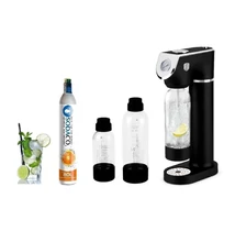  Berlinger Haus Black Silver Szódagép SodaCo CO2 patronnal, 2 db palackkal (BH-8598C) 