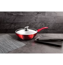Berlinger Haus Burgundy Wok Fedővel 28 cm-es (BH-1265)