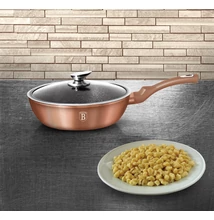 Berlinger Haus Rose Gold Indukciós serpenyő fedővel 24 cm-es (BH-1517)