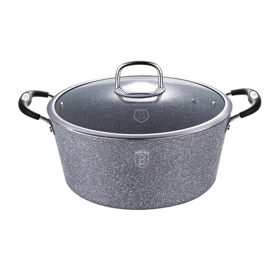 Berlinger Haus Gray Stone Touch Indukciós lábas fedővel 28 cm-es (BH-1153)