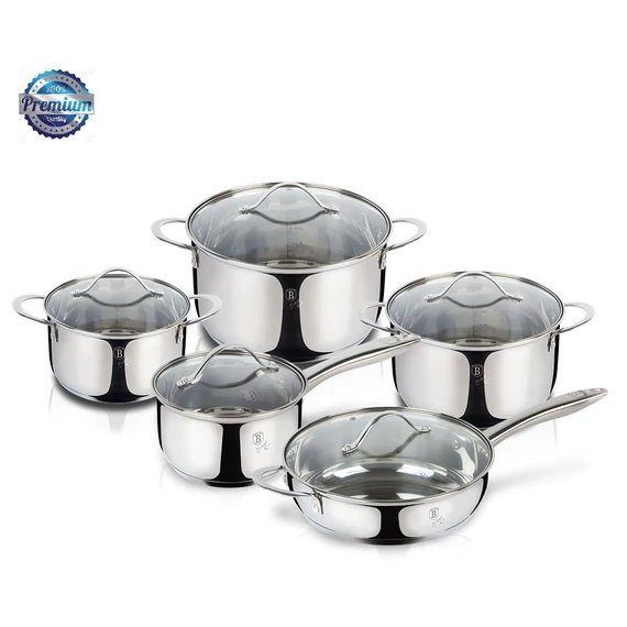 Berlinger Haus Silver Jewellery  10 részes LUXUS edénykészlet (BH-6660)