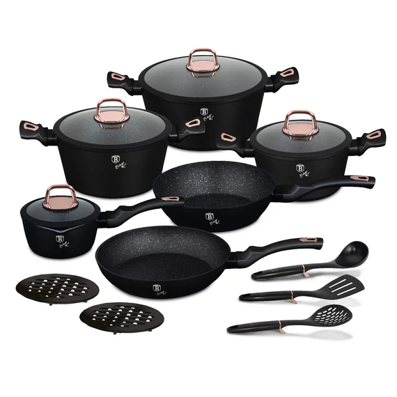 Berlinger Haus Black Rose 15 részes edénykészlet (BH-8234) 