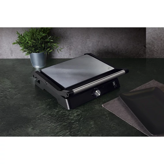 Berlinger Haus Black Silver Elektromos Kontakt Grill- és Szendvicssütő 2 az 1-ben (BH-9136)