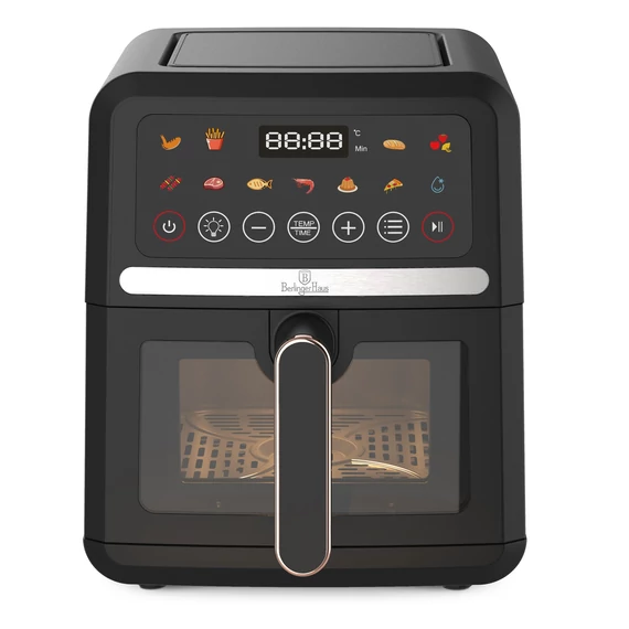 Berlinger Haus Black Rose 5 l-es Forrólevegős Sütő LCD Kijelzővel (BH-9780)