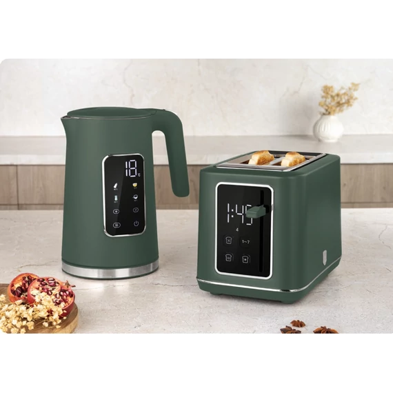 Berlinger Haus Matte Green Digitális Kenyérpirító + Vízforraló (BH-9665/9746)