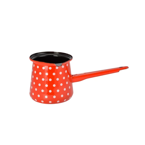 Piros Pöttyös Zománcozott  kávékiöntő 800 ml (15050)